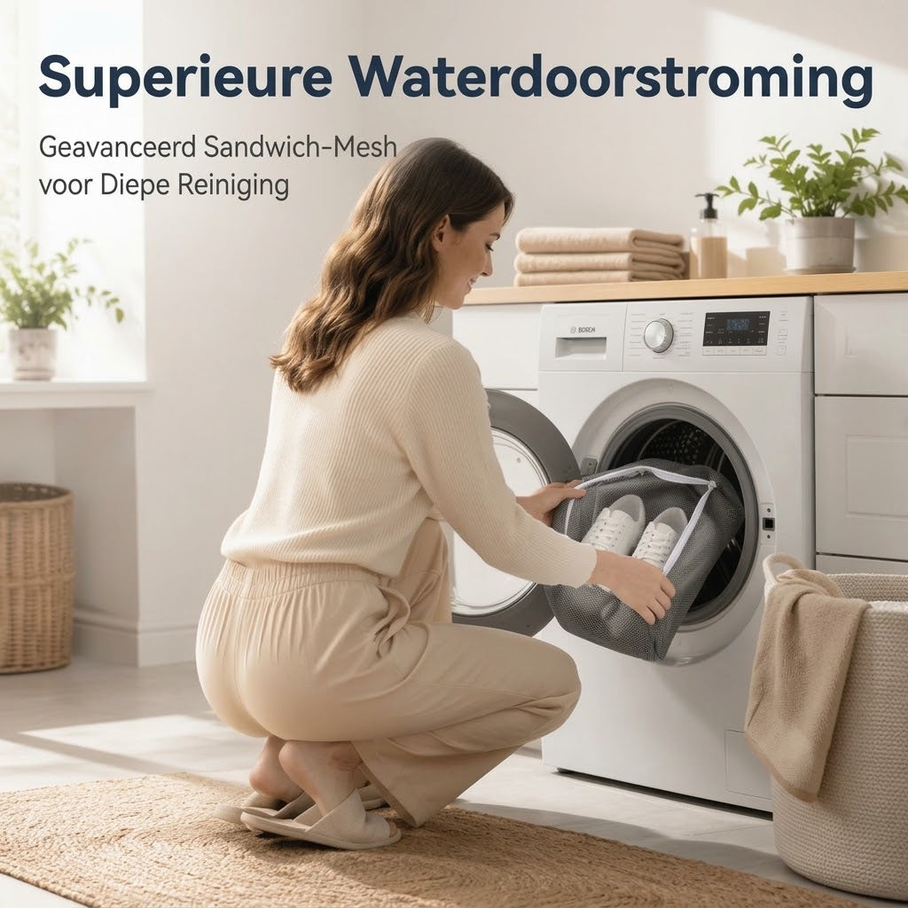 Mesh schoenwaszak voor wasmachine
