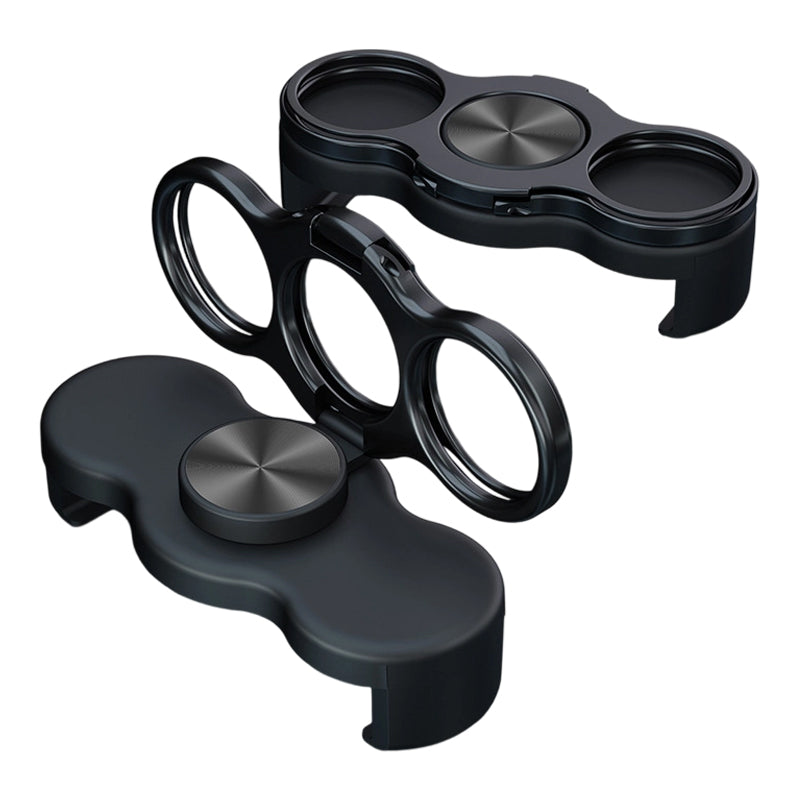 Dubbele ring met drie vingers en clip aan de achterkant