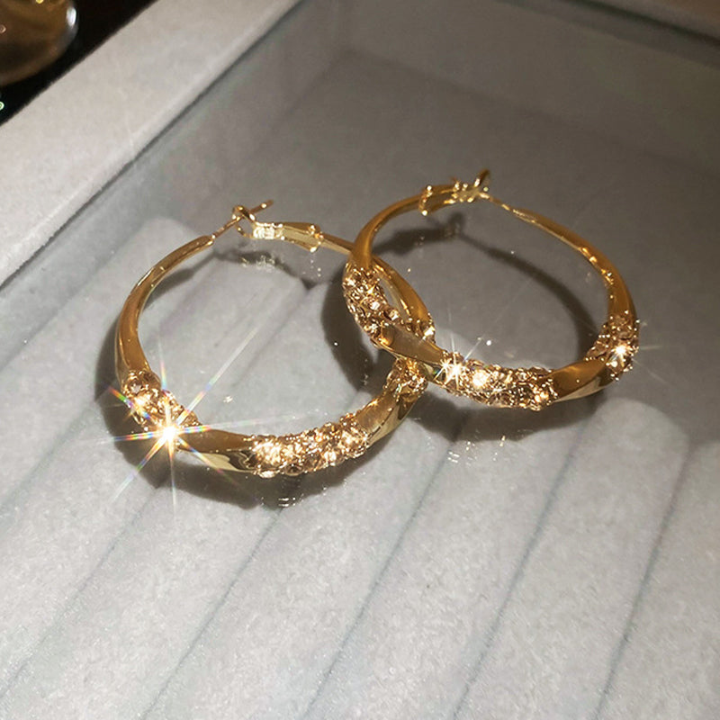 Zirkonia Elegance Cirkel Oorbellen
