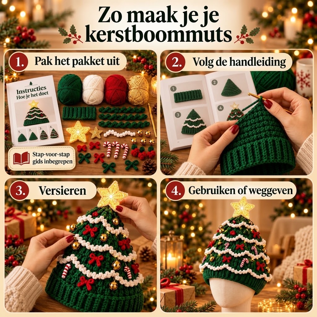 DIY haakset voor kerstboommuts