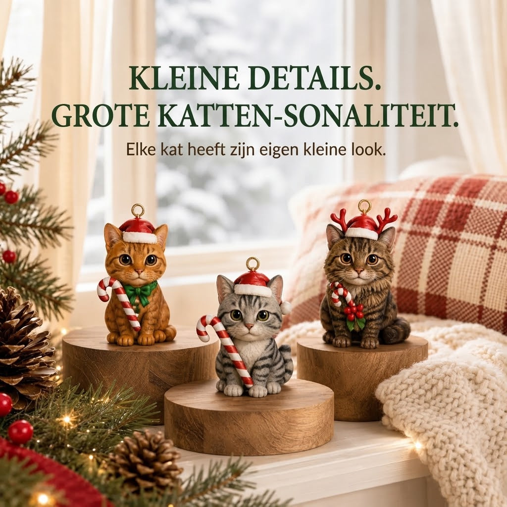 3D katten adventskalender met verrassingsdoosjes