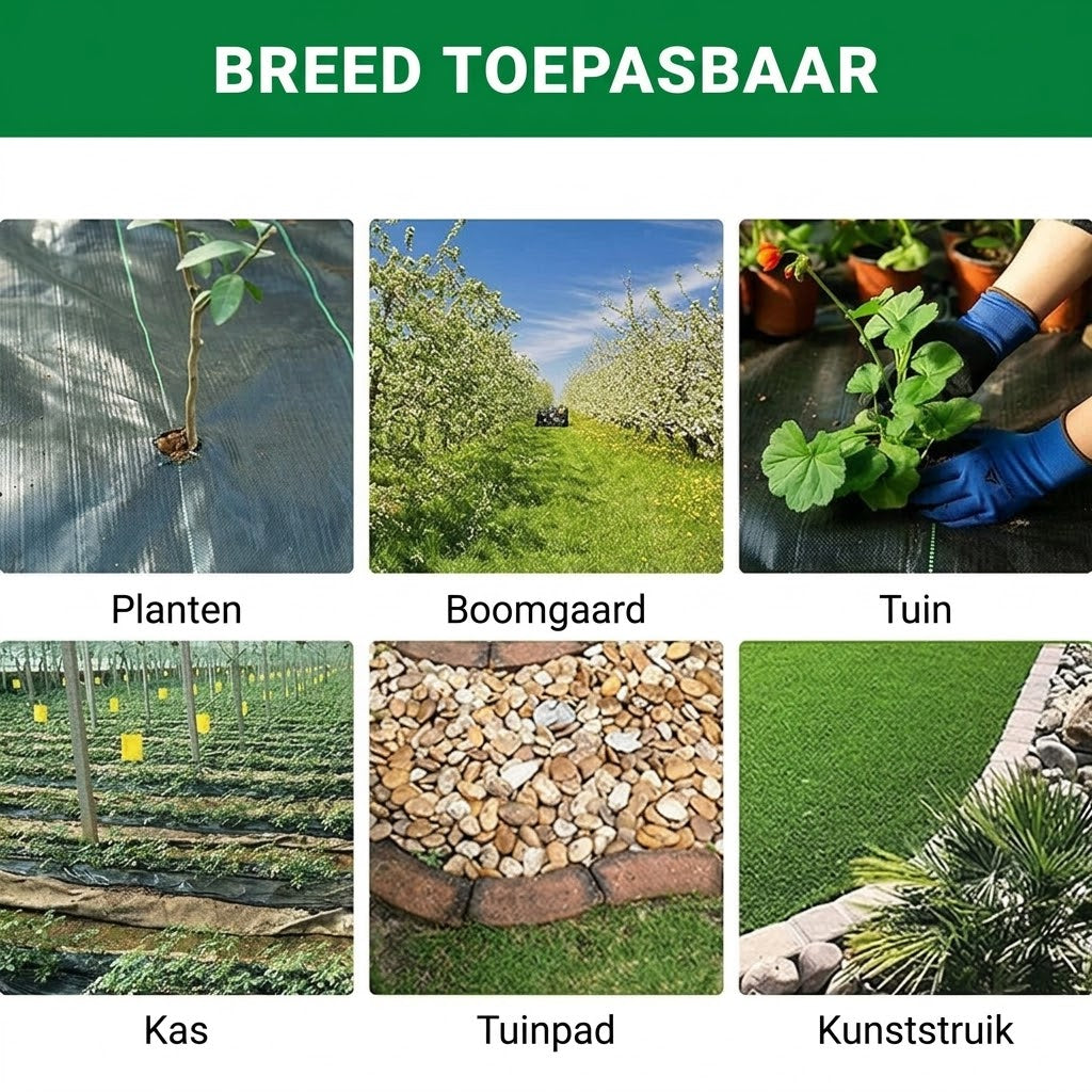 Biologisch afbreekbaar onkruidwerend doek