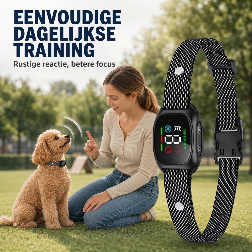 Slimme antiblafhalsband voor honden