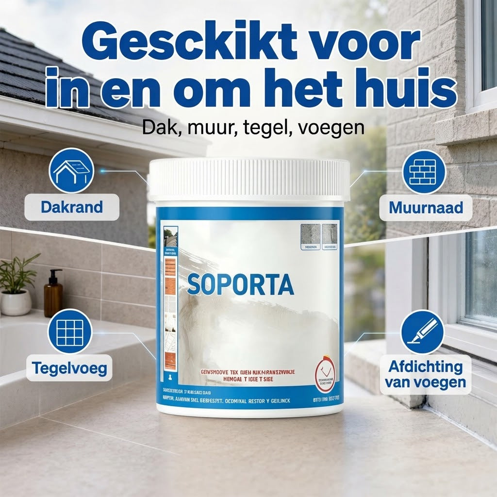 Transparante waterdichte afdichtingskit voor diverse oppervlakken
