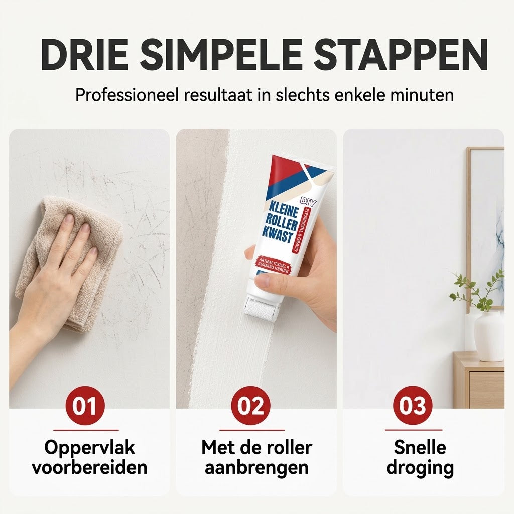 Waterdichte muurherstelpasta met roller