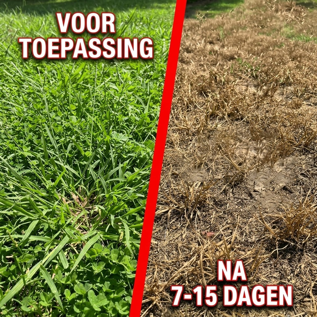2 in 1 onkruidverdelger voor tuin en terras