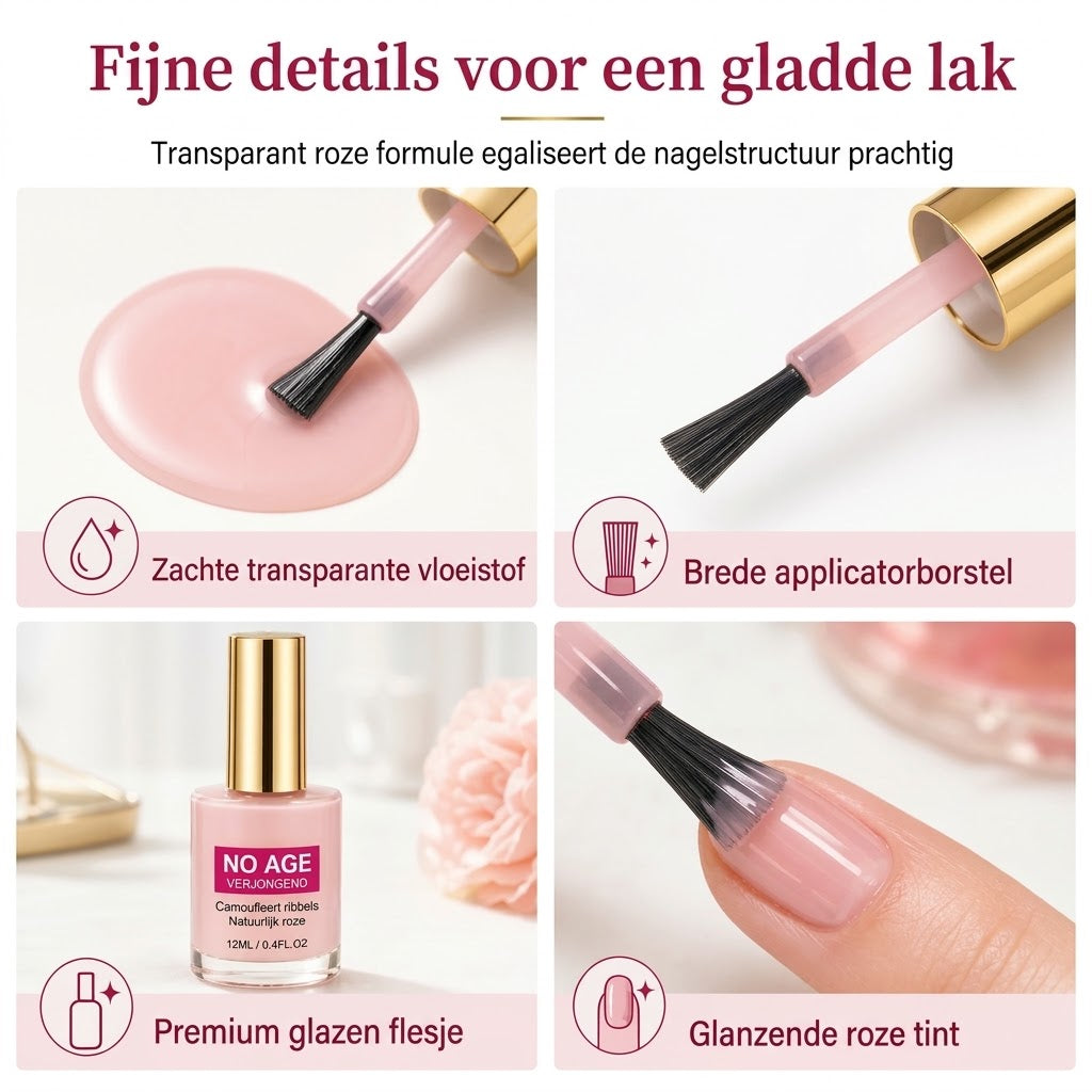 Nagelribbelvuller met natuurlijke glans