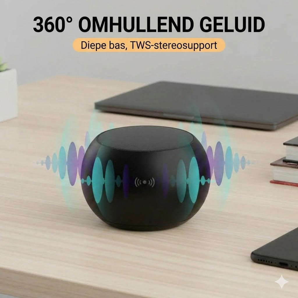 Bluetooth-minispeaker met bas