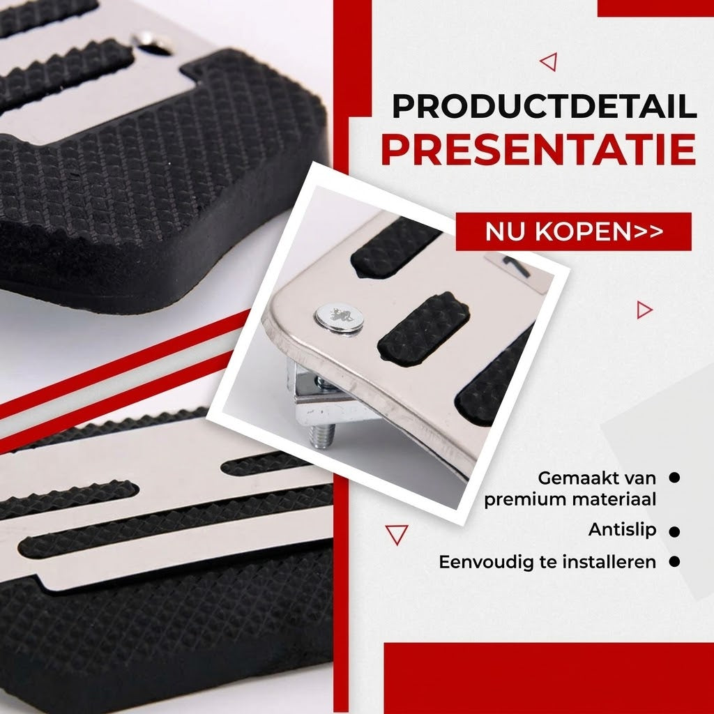 Antislip voetsteunen voor auto