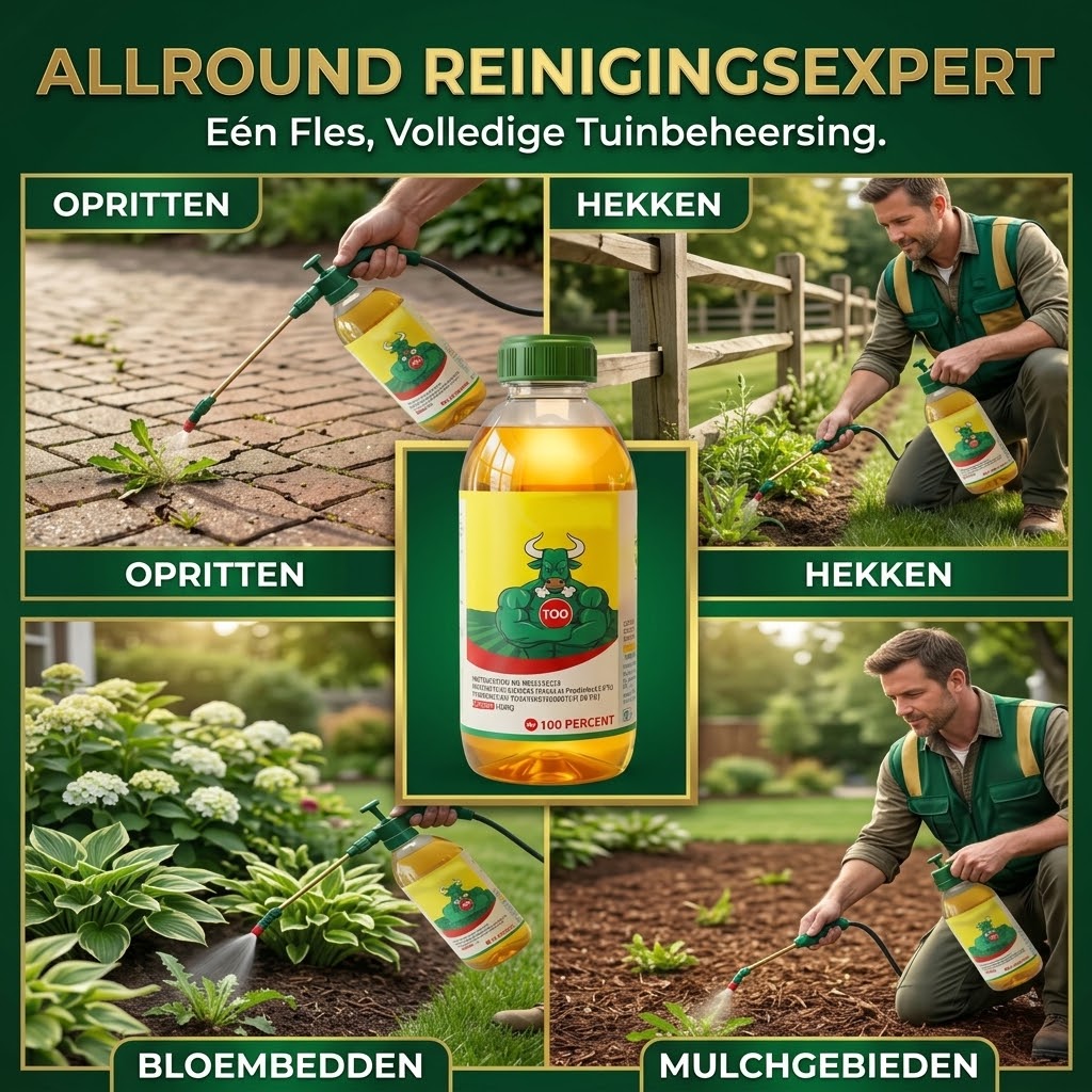 2 in 1 onkruidverdelger voor tuin en terras