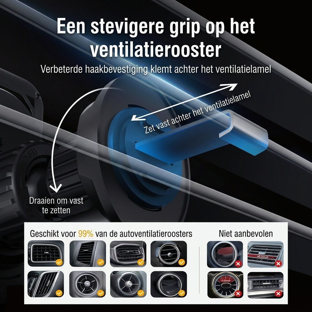 Draadloze autotelefoonhouder met oplaadfunctie
