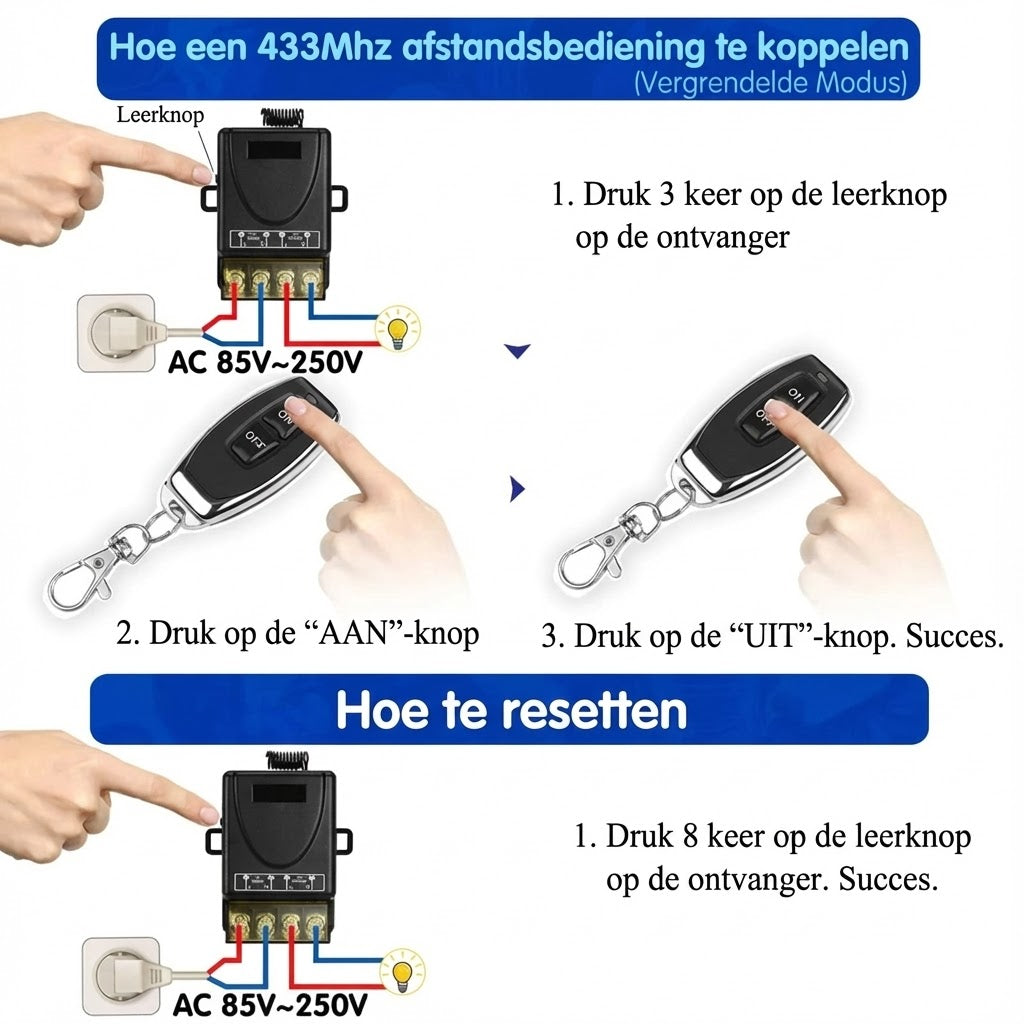 Draadloze Schakelaar Set: Installeren Zonder Kabels