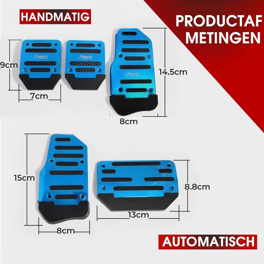 Antislip voetsteunen voor auto