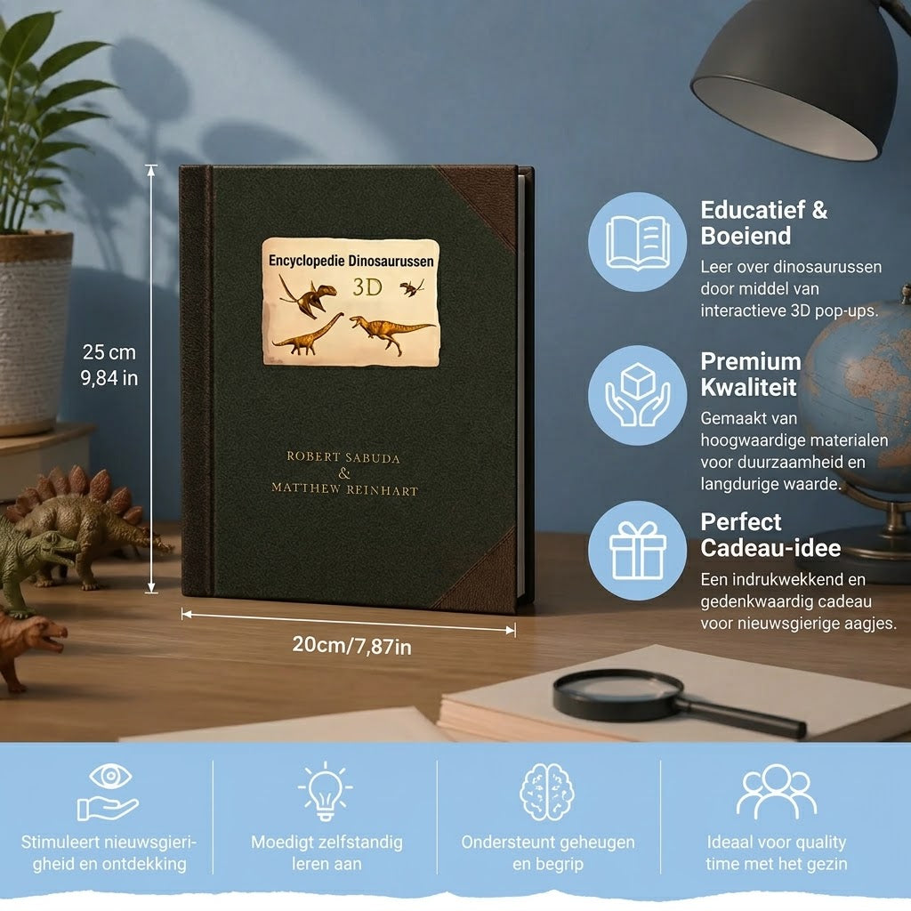 Interactief 3D pop up dinosaurusboek