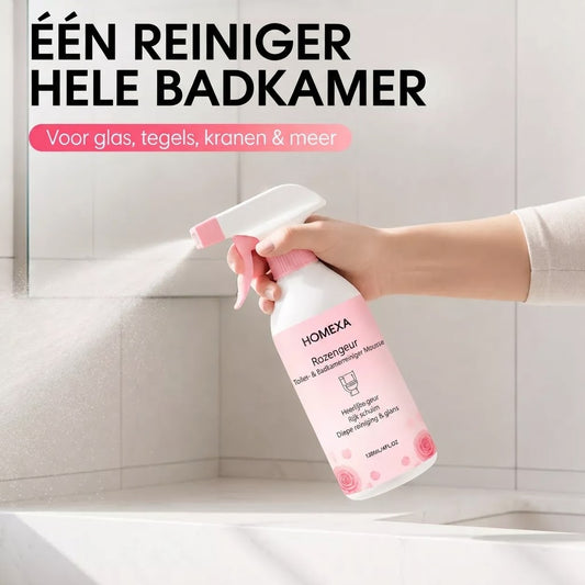 Badkamerreinigerspray tegen kalkaanslag en zeepresten