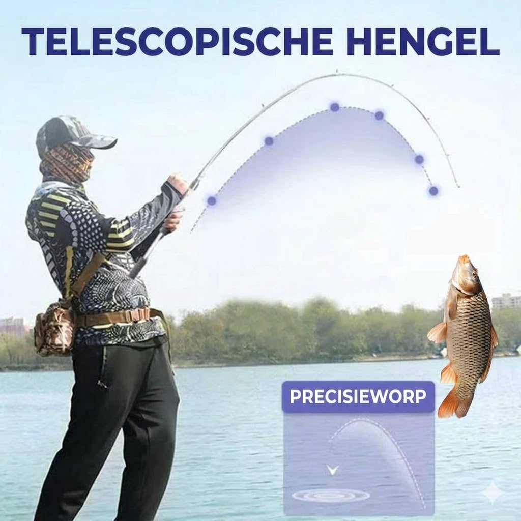 Draagbare telescopische hengel