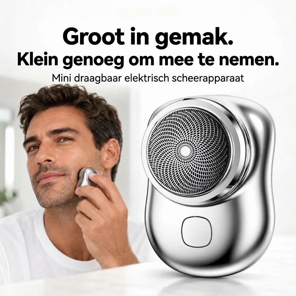 Mini elektrisch scheerapparaat met USB oplaadfunctie