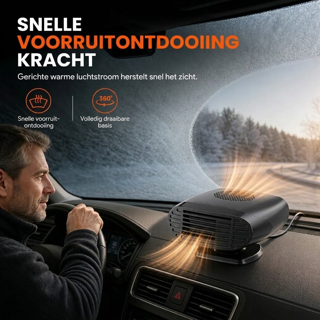 Mini autoverwarmer voor het ontwasemen en ontdooien van autoruiten