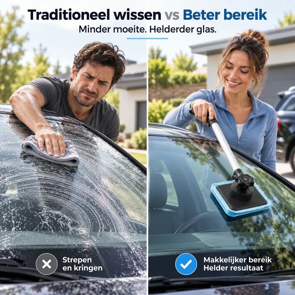 Dubbelzijdige magnetische autoruitenreiniger