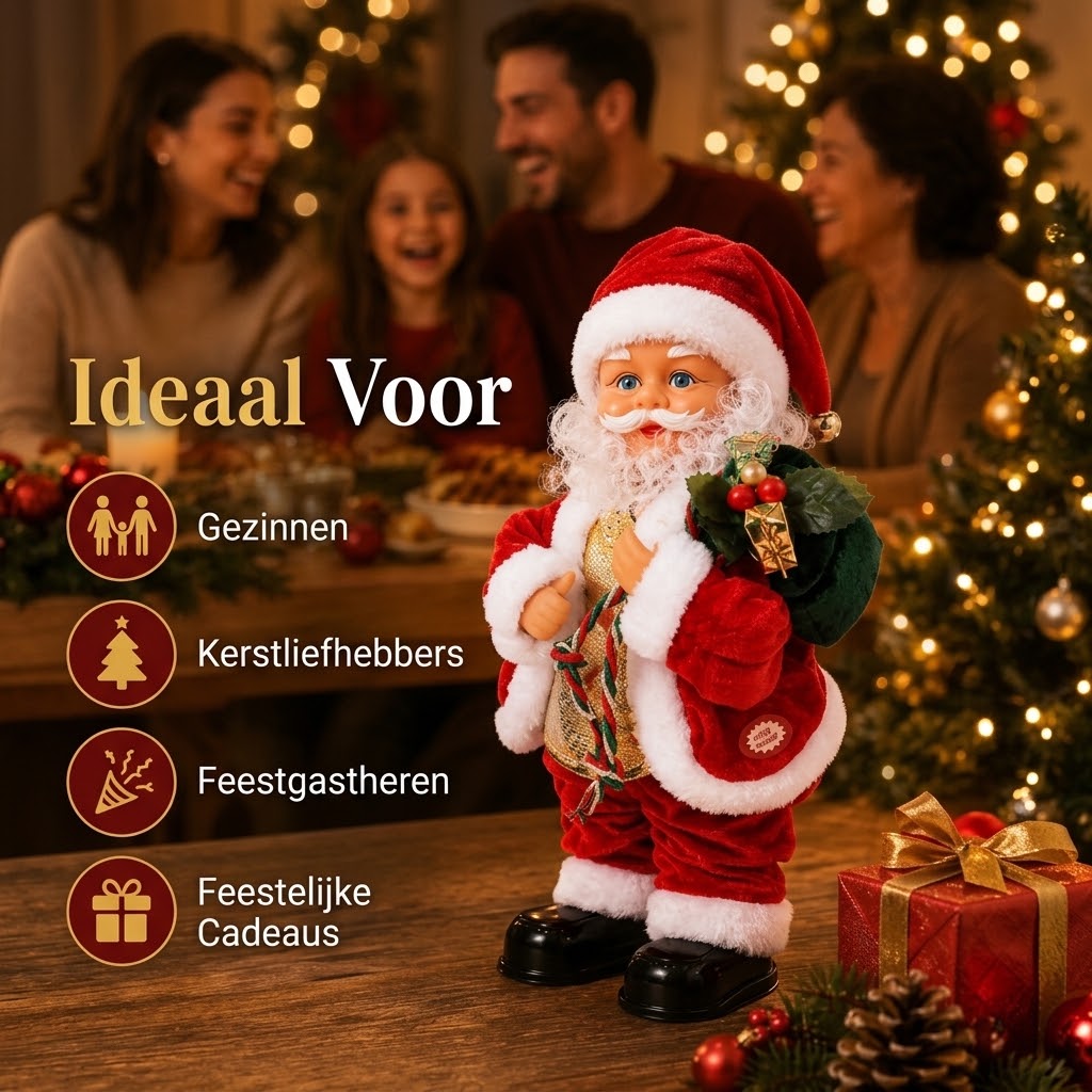Dansende kerstman met muziek