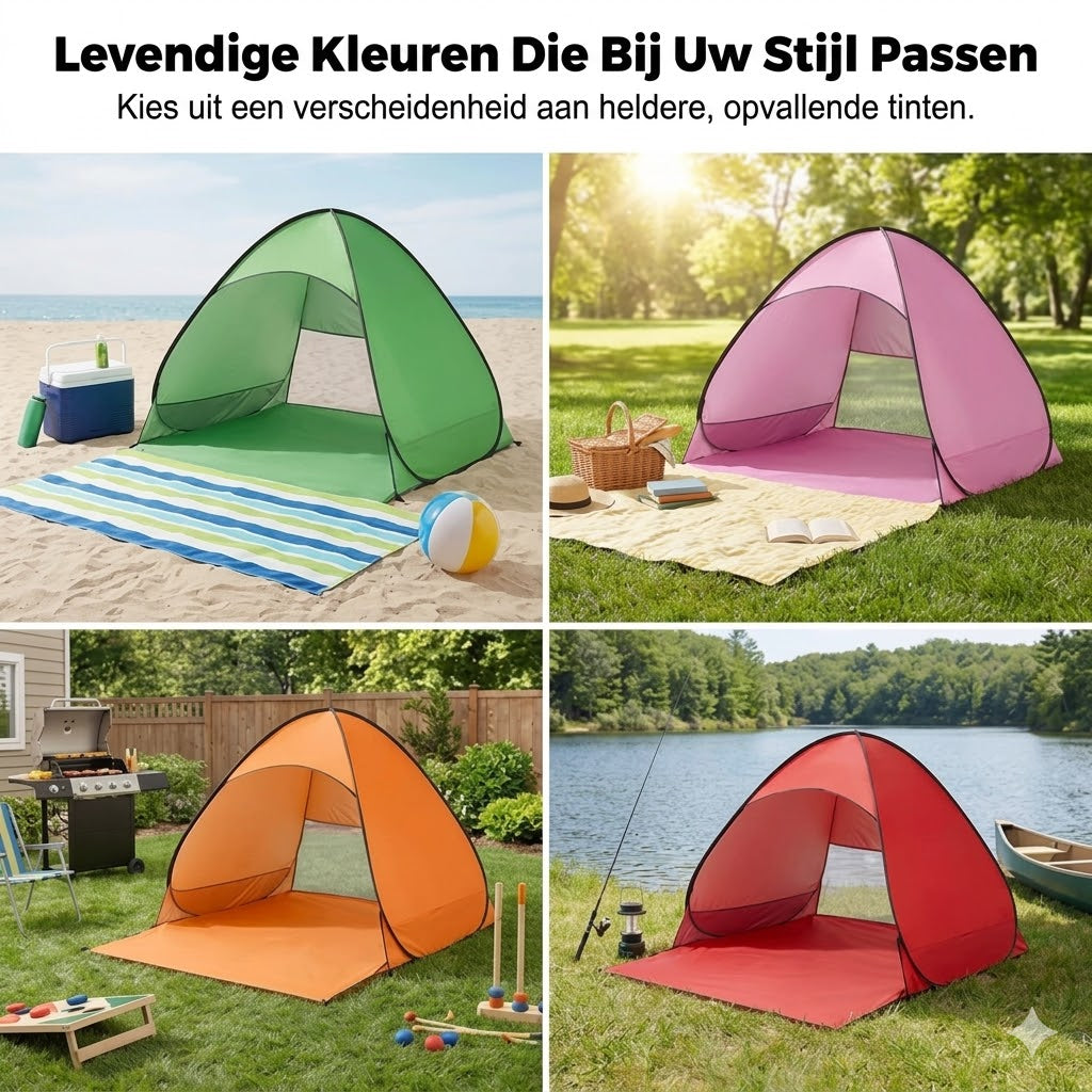 Automatische pop-up strandtent