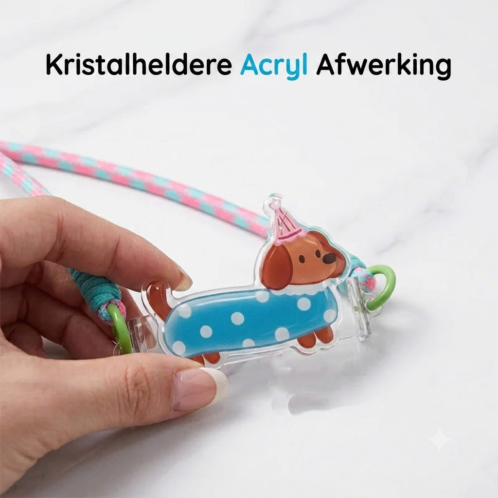 Telefoonclip met Cartoondier en Polskoord