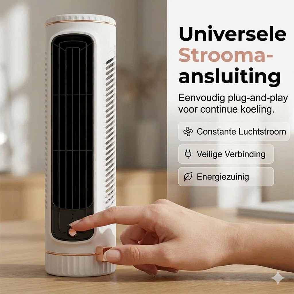 Draagbare USB-torenventilator met 3 snelheden