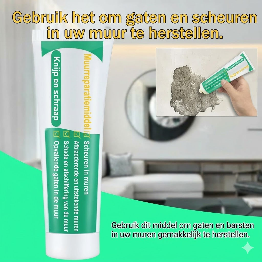 Niet-giftig muurherstelmiddel