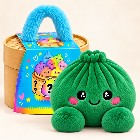 Dumpling squishy knuffels met stoommandje