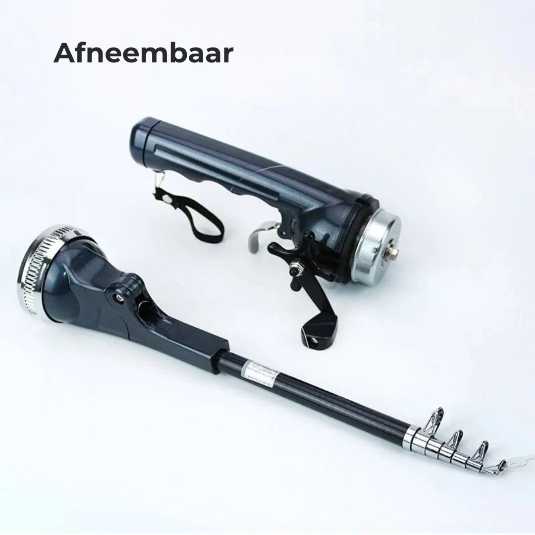 Compacte telescopische vishengel