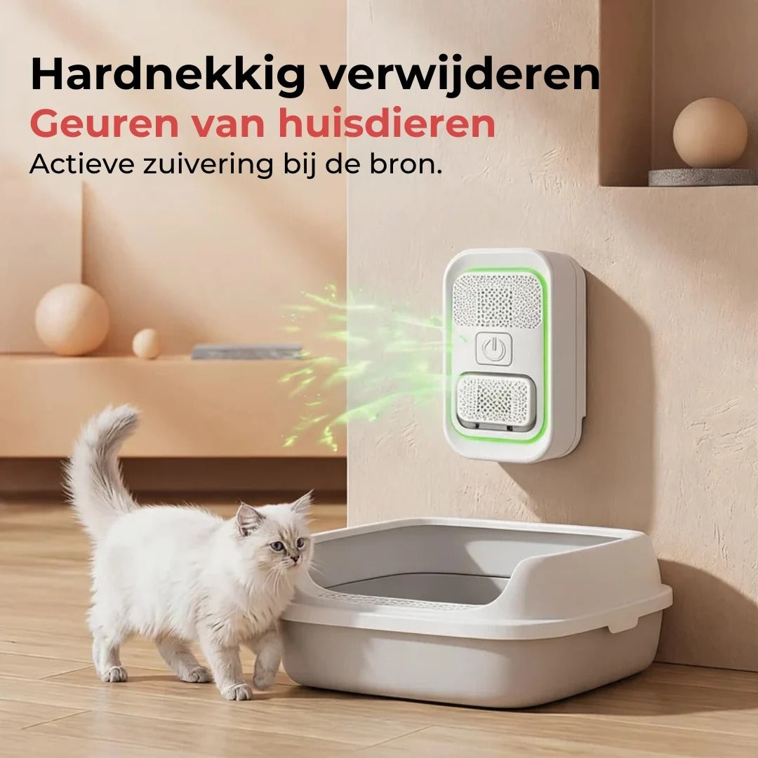 Ioniserende luchtreiniger tegen huisdiergeuren