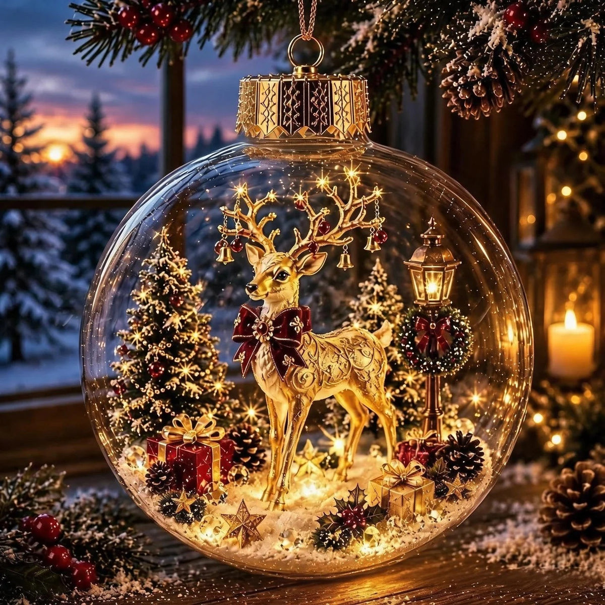 VinterMagi verlichte miniatuur kerstdecoratie