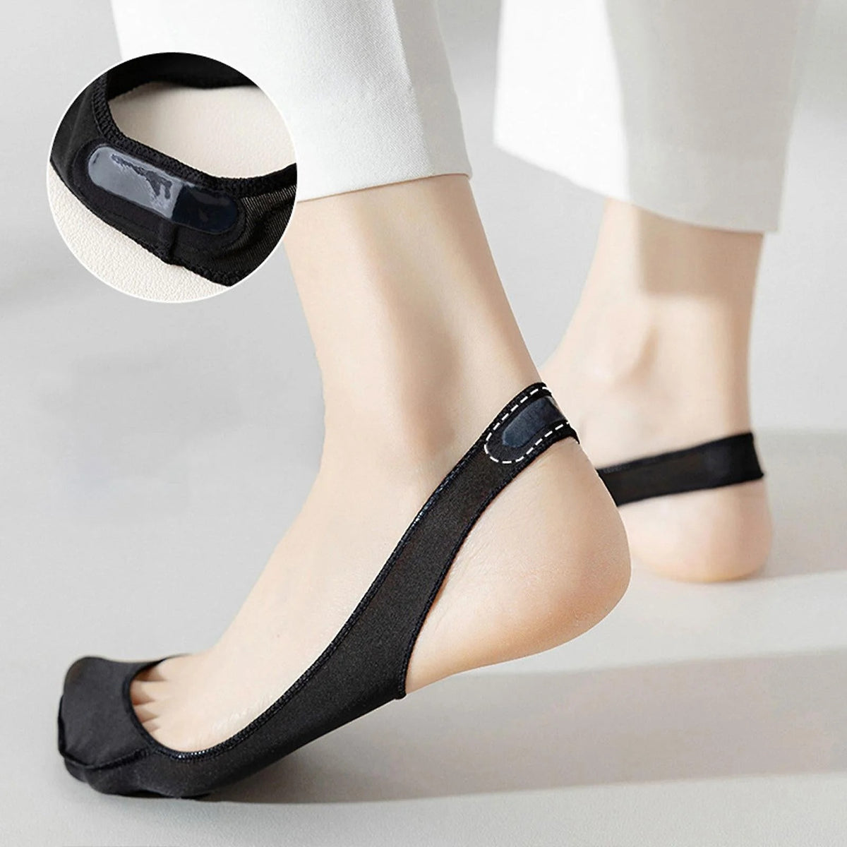 Antislip onzichtbare siliconensokken