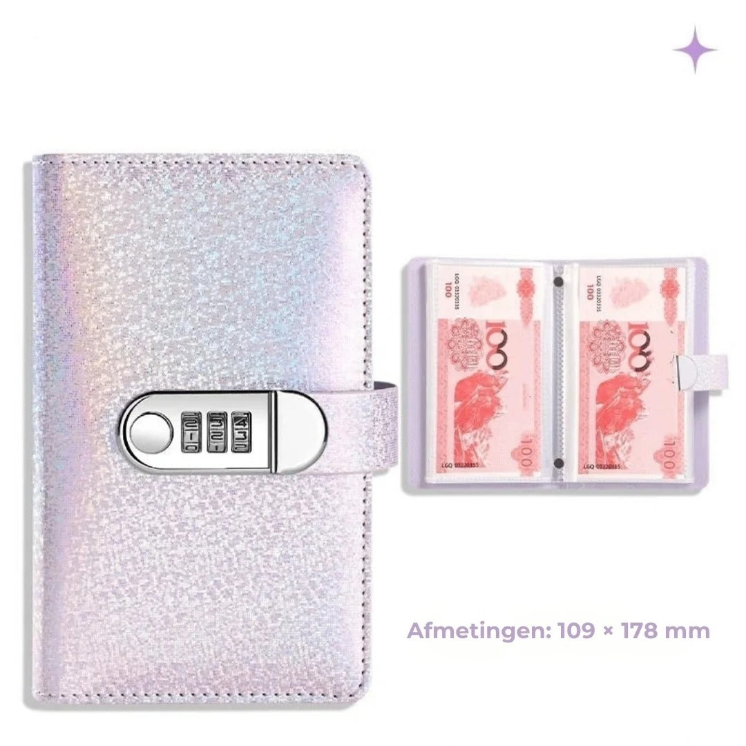 Spaarbinder met codeslot