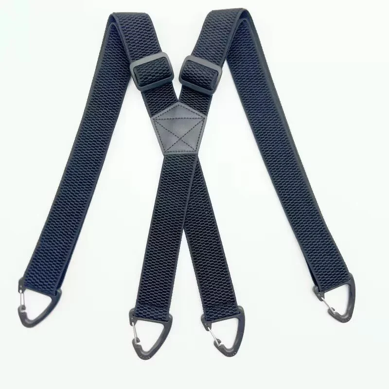 Elastische outdoorriem voor heren met karabijnsluiting 3,8 cm