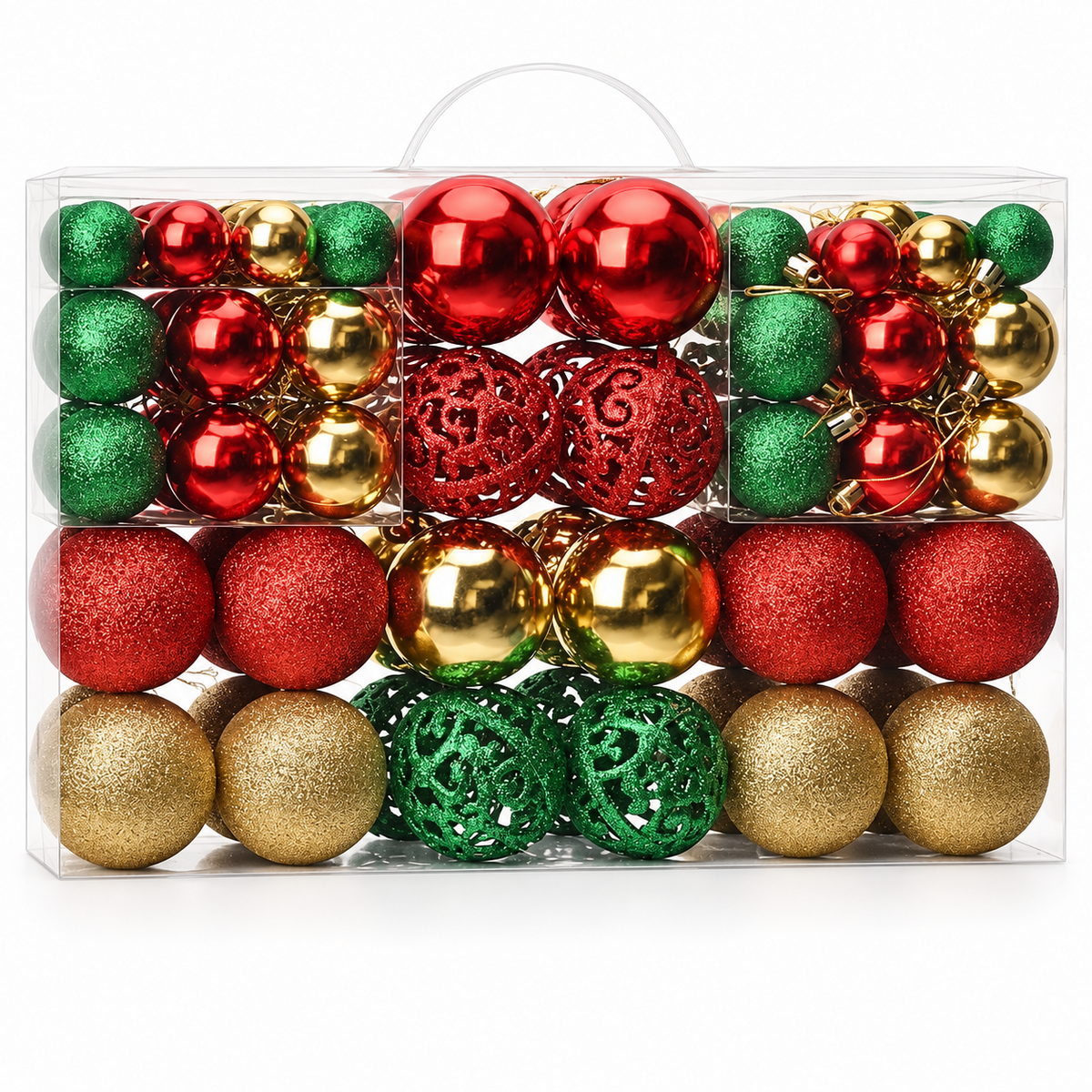 Set van 100 kerstballen voor de kerstboom