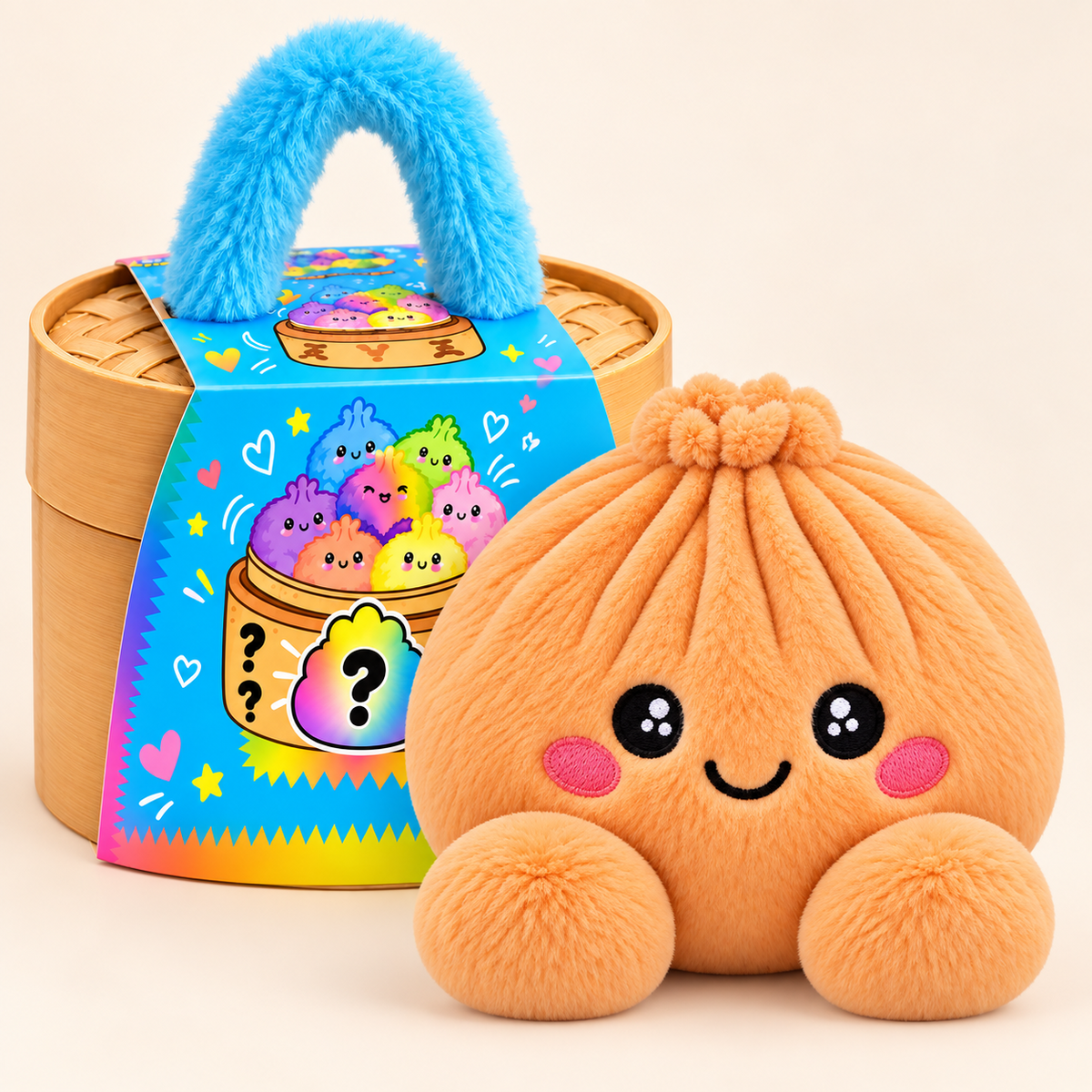 Dumpling squishy knuffels met stoommandje