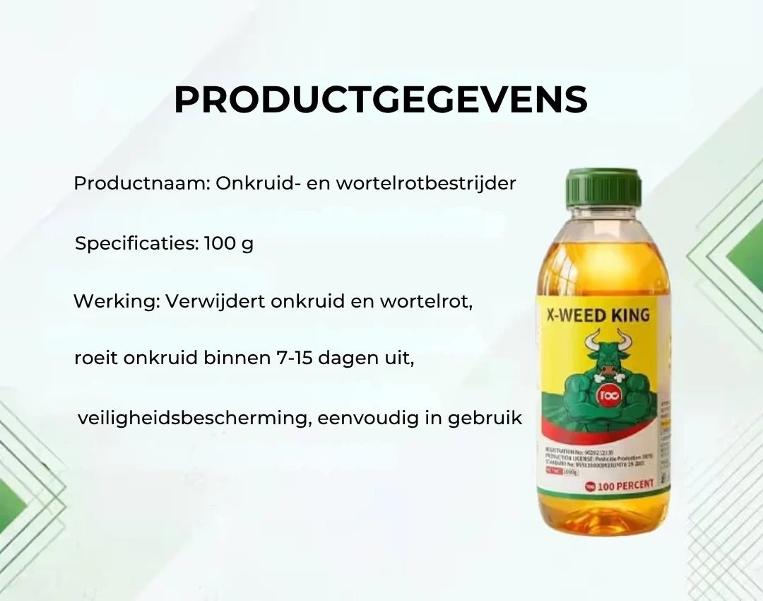 2 in 1 onkruidverdelger voor tuin en terras