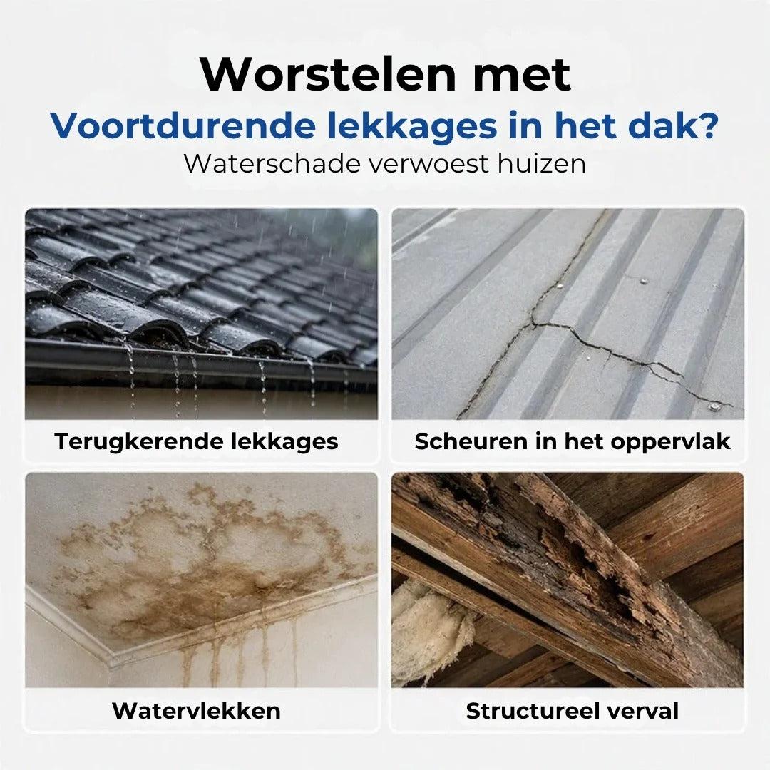 Transparante waterdichte dakafdichtingskit met kwastje