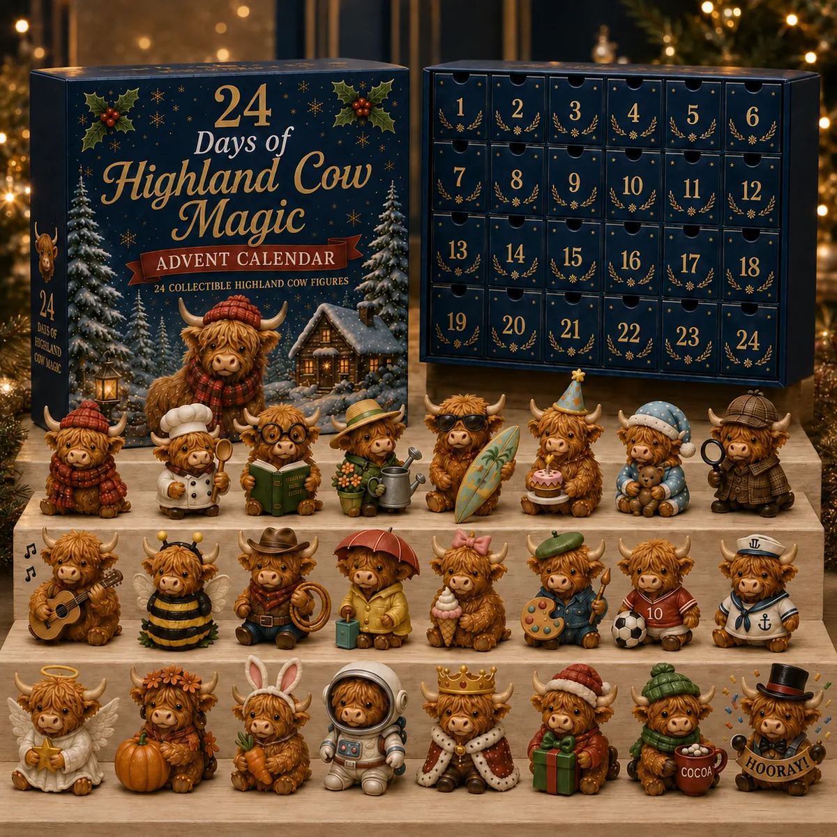 Vierdaagse Schotse hooglander adventskalender