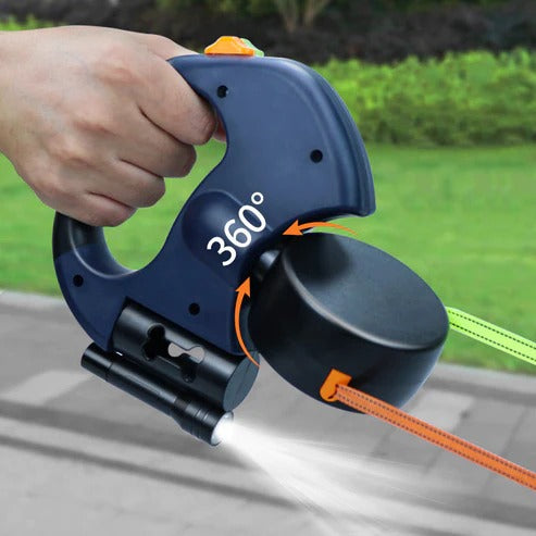 Multi-functional dog walking leash