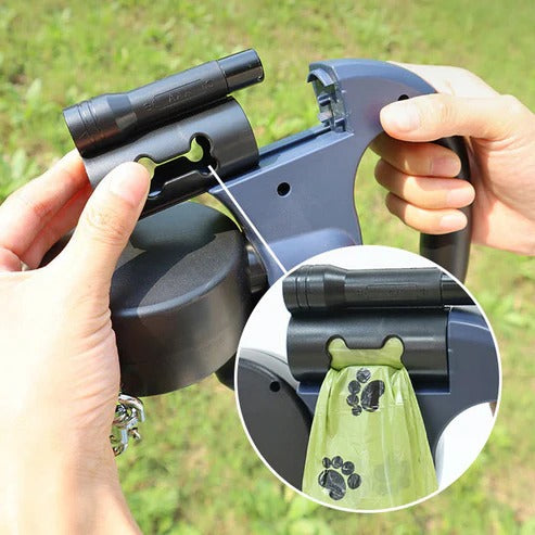 Multi-functional dog walking leash