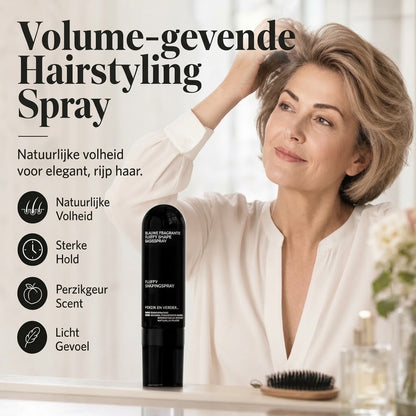 Volumegevende haarspray met perzikgeur voor fijn haar