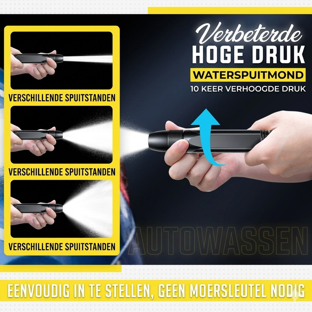 Hogedrukreiniger voor auto’s en de tuin