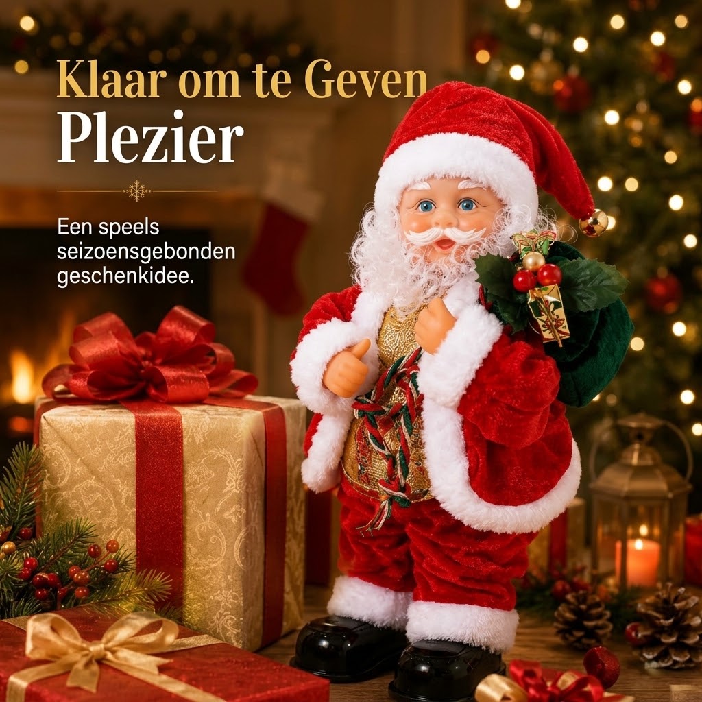 Dansende kerstman met muziek