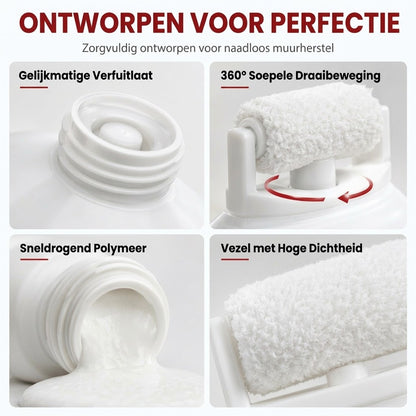 Waterdichte muurherstelpasta met roller