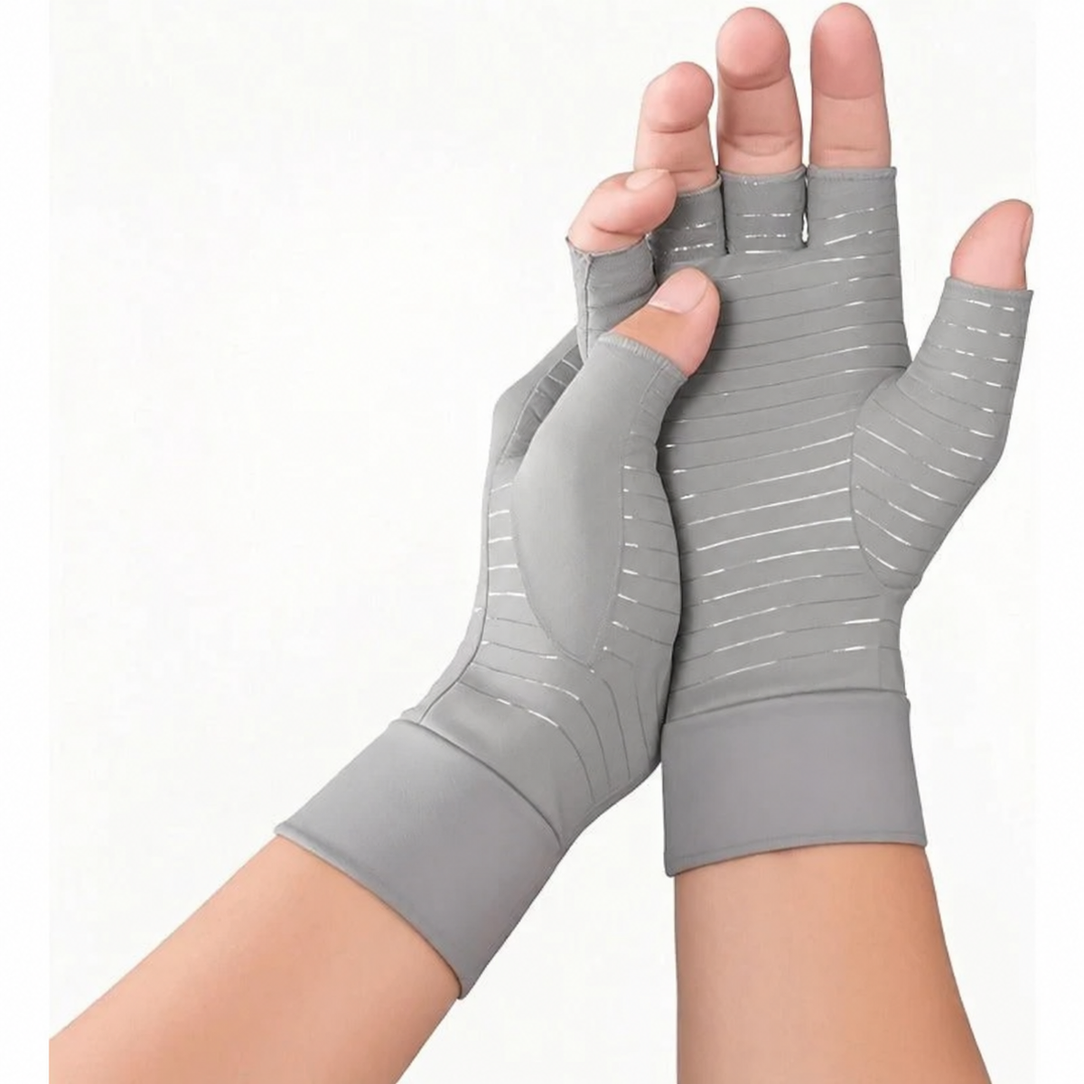 Compressiehandschoenen met koper 1 paar