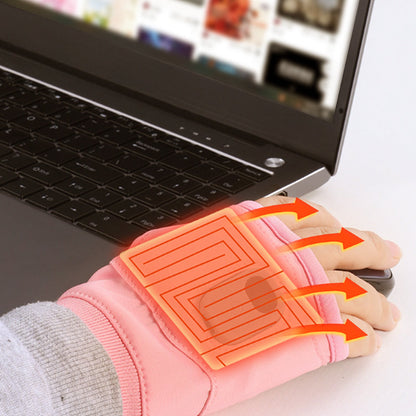 Slimme thermostatische verwarmde vingerloze handschoenen