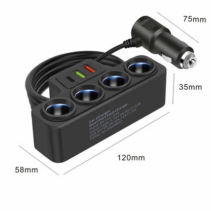 7-in-1 sigarettenaanstekeradapter