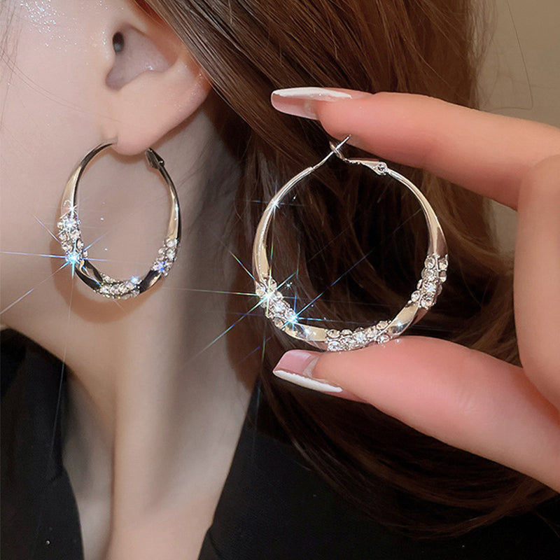 Zirkonia Elegance Cirkel Oorbellen